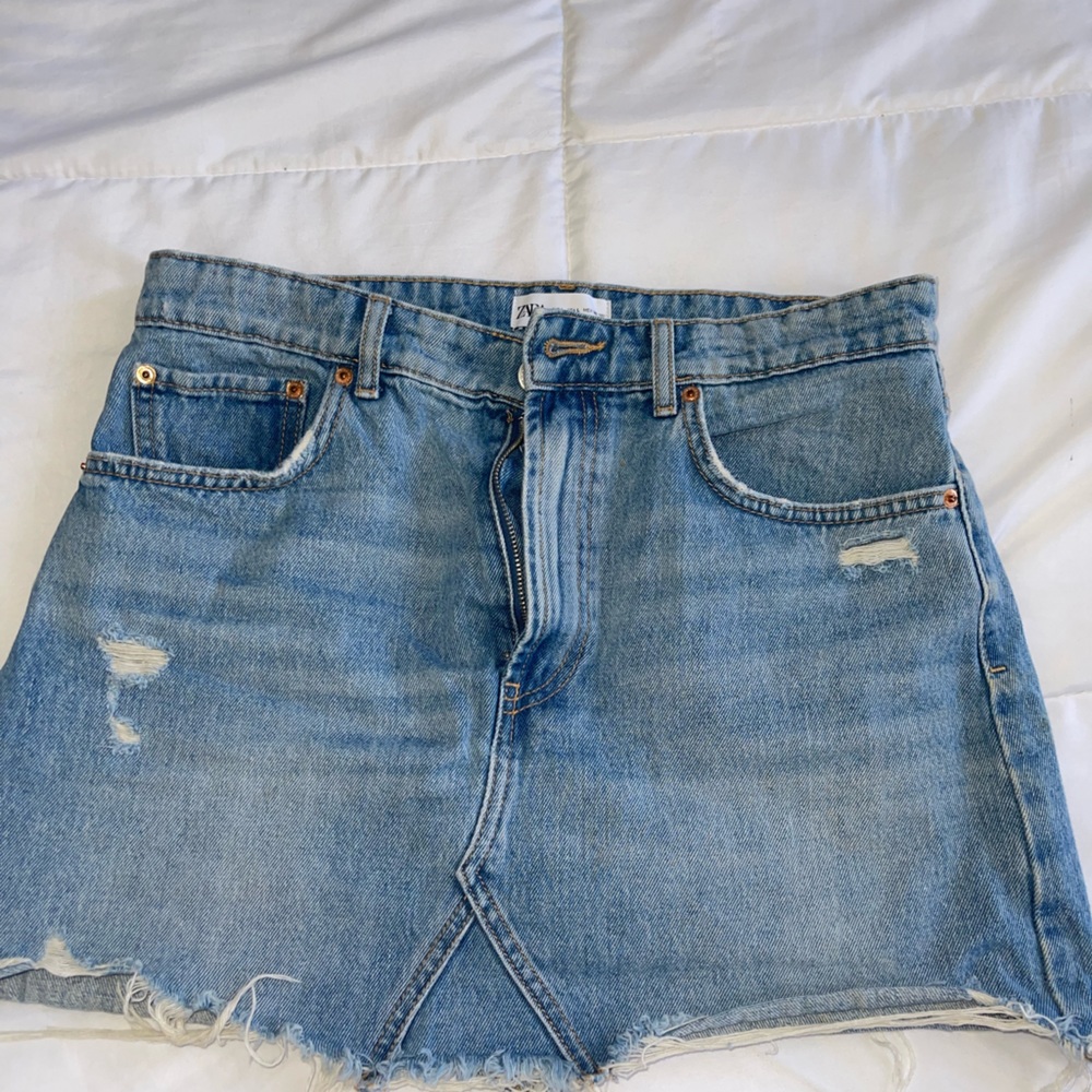 Zara Mini Denim Skirt